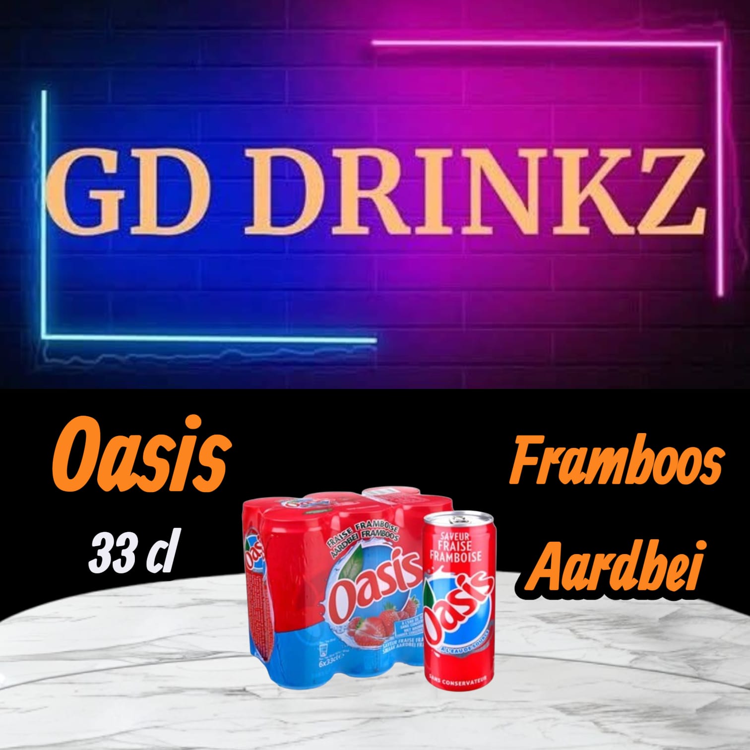 Oasis Framboos - Aardbei 6x33cl