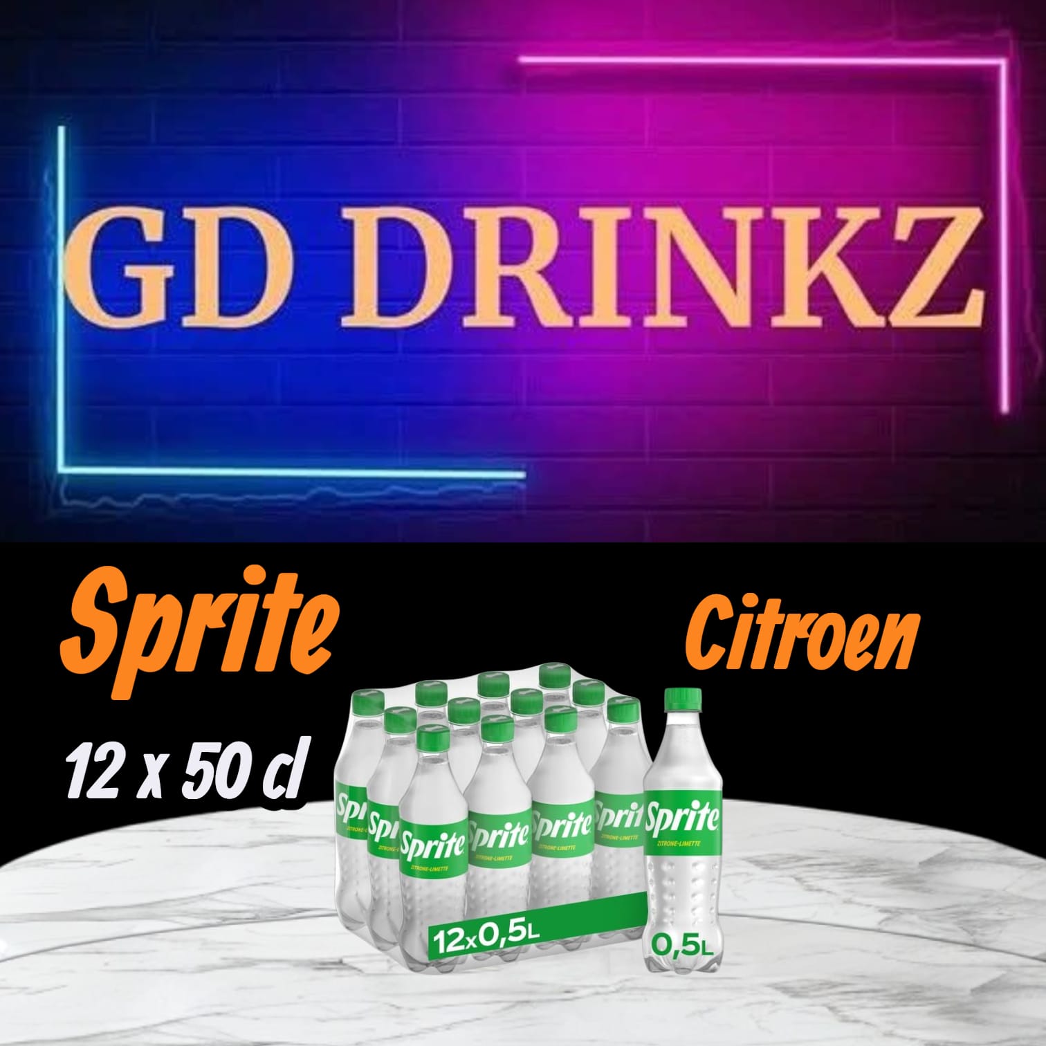 Sprite 12x50cl flesjes