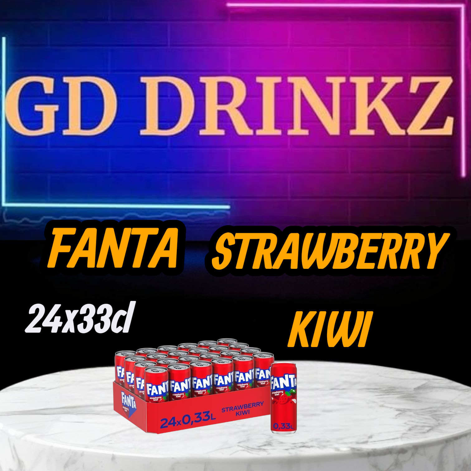 Fanta Strawberry kiwi 24x33cl