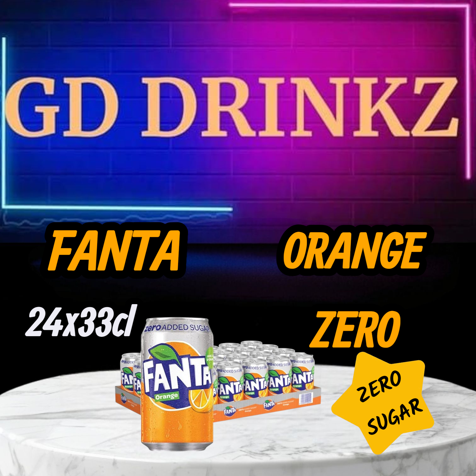 Fanta Orange Zero 24x33cl