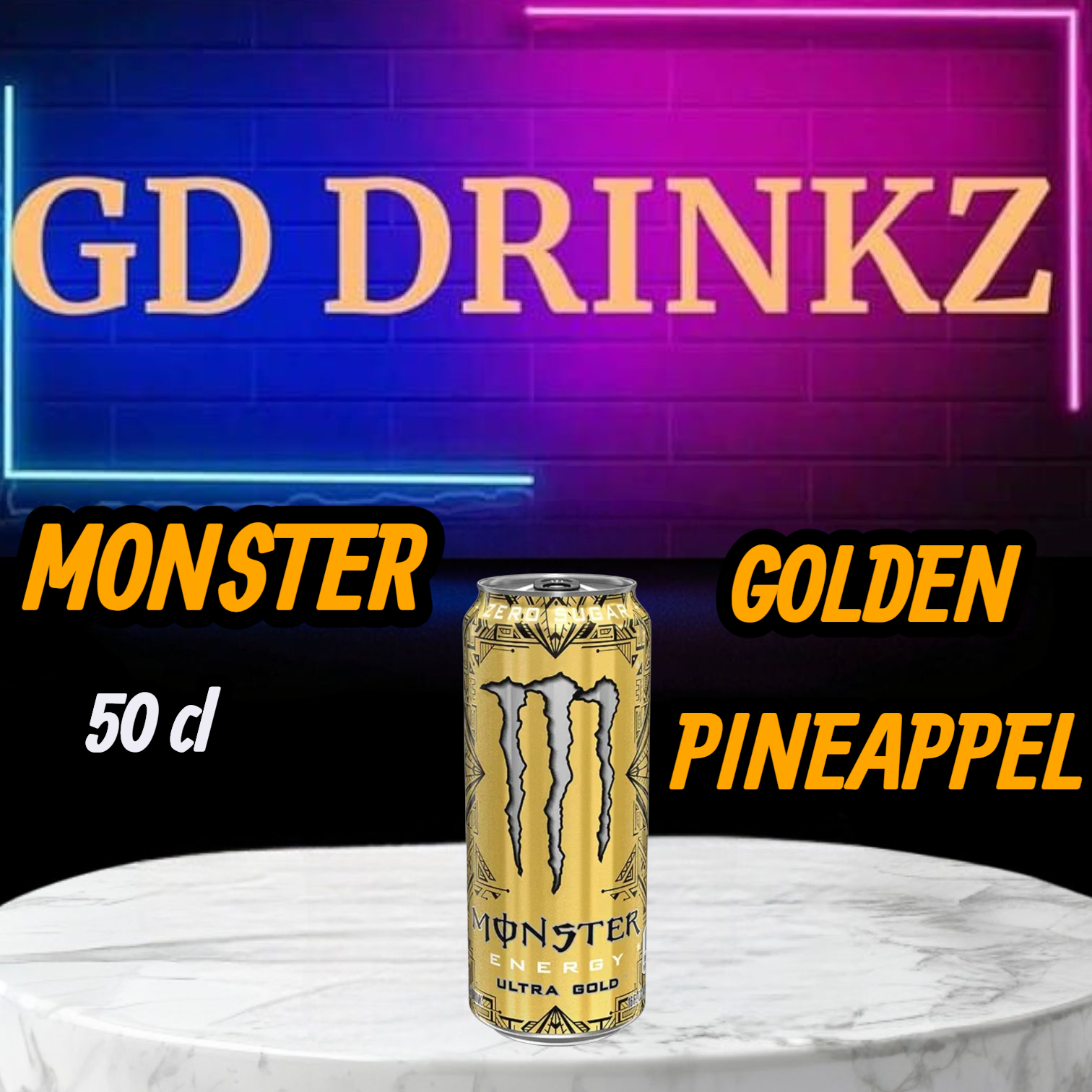 Monster golden pineapple zero 24x50cl