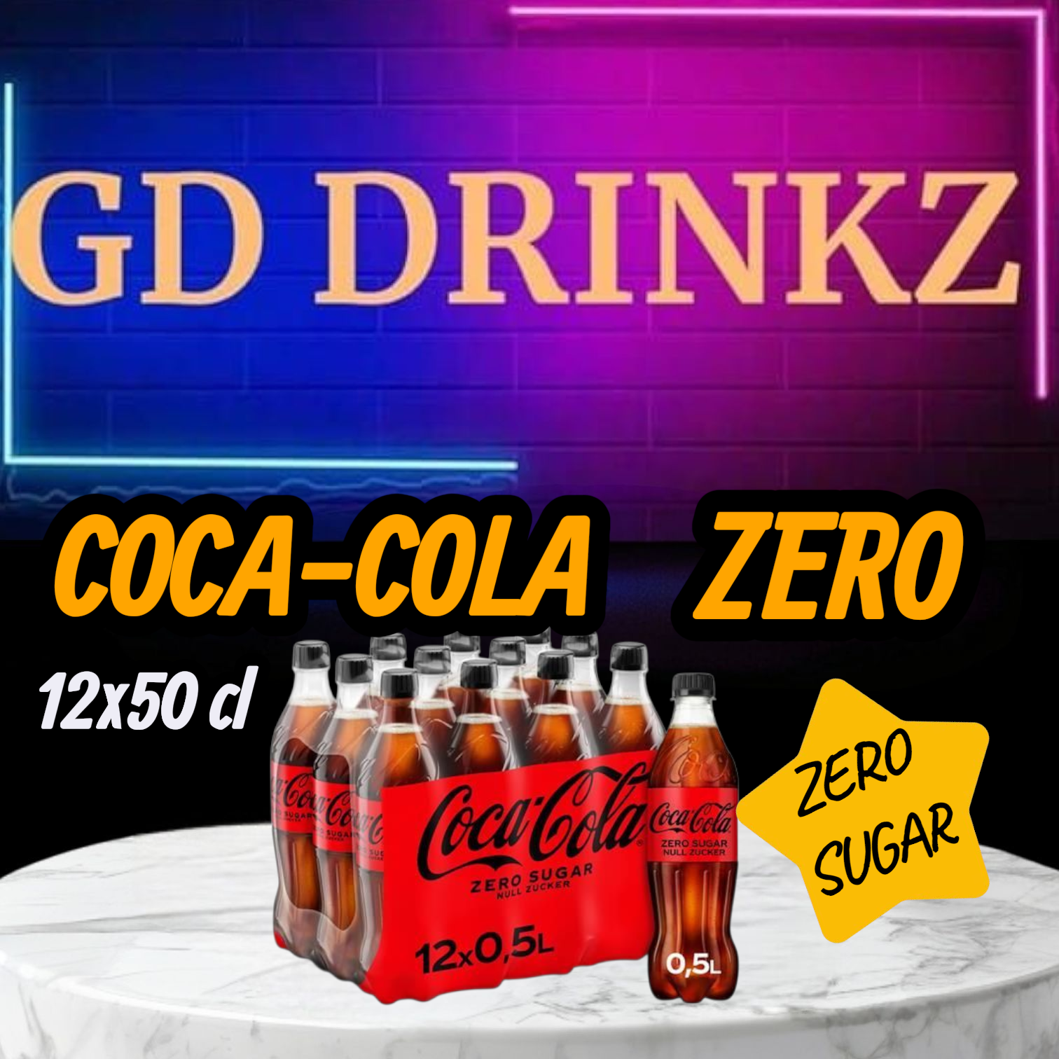 Coca - Cola Zero flesjes 12x50cl