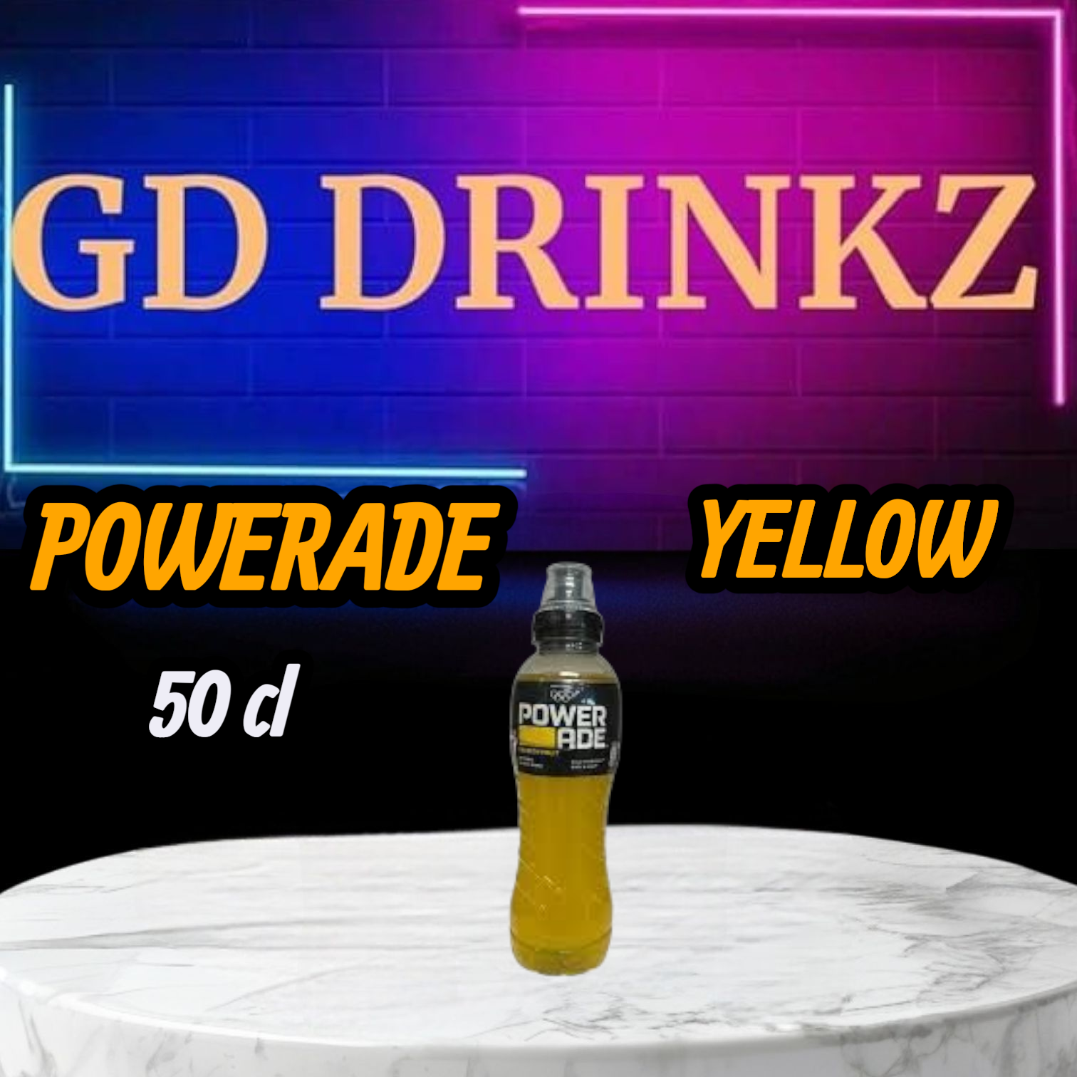 Powerade jaune 50cl (par bouteille)